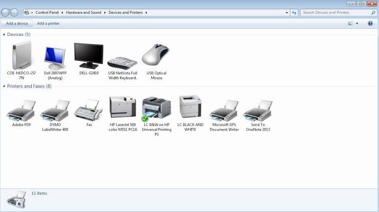 Manual setup for printers with limited displays