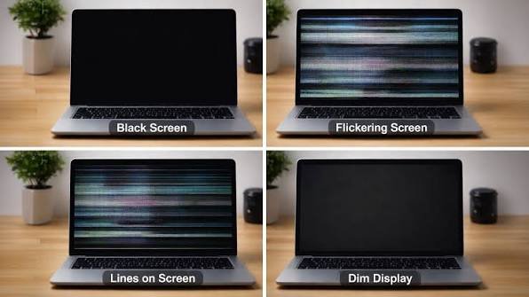 What if the screen flickers or goes dim instead of black?