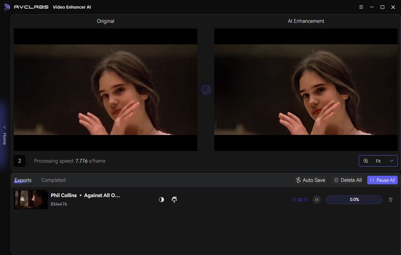 Turn on upscaling