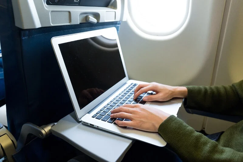 Can I use my laptop during the flight?