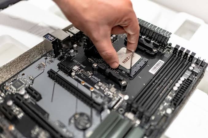The motherboard is the base everything plugs into