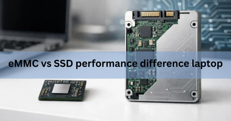 eMMC vs SSD performance difference laptop