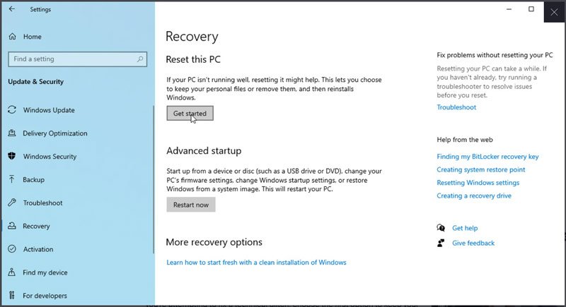 How do you reset a Gateway laptop that won't start or that you're locked out of?