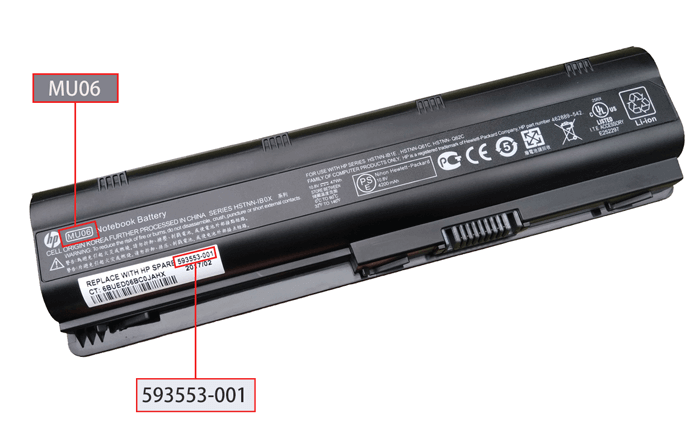 How can you check what battery your laptop has?