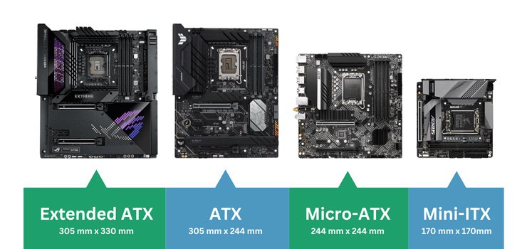 Laptop motherboards have standard form factors