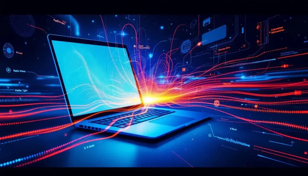 What does a laptop actually give off?