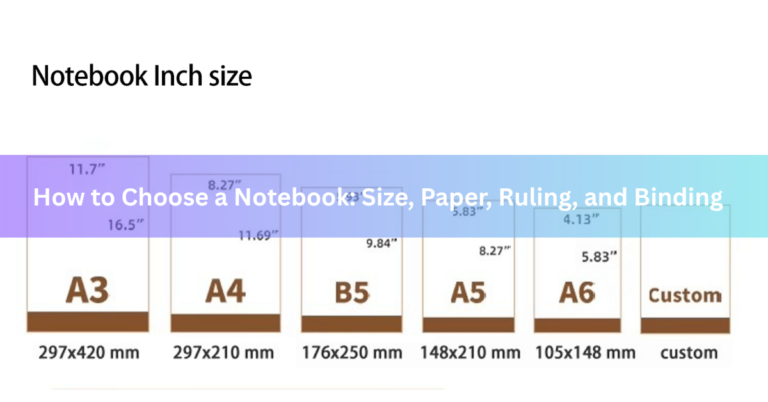 How to Choose a Notebook: Size, Paper, Ruling, and Binding