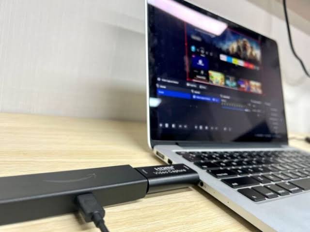 watching your Firestick on a laptop with a capture card
